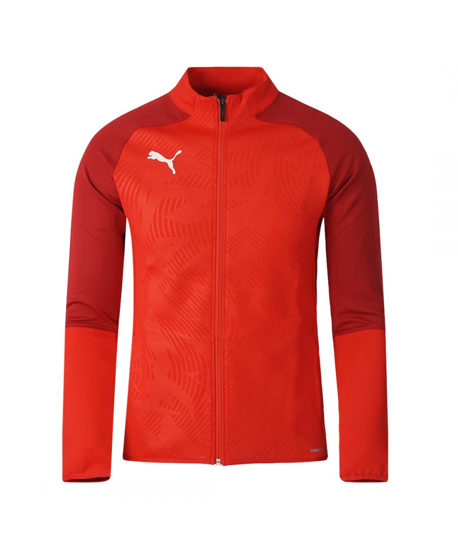 Puma Drycell trainingsjack rood. Puma Drycell trainingsjack rood. Stijl: 656193-01. Puma-logo op de rechterborst. Drycell-technologie. Ritssluiting