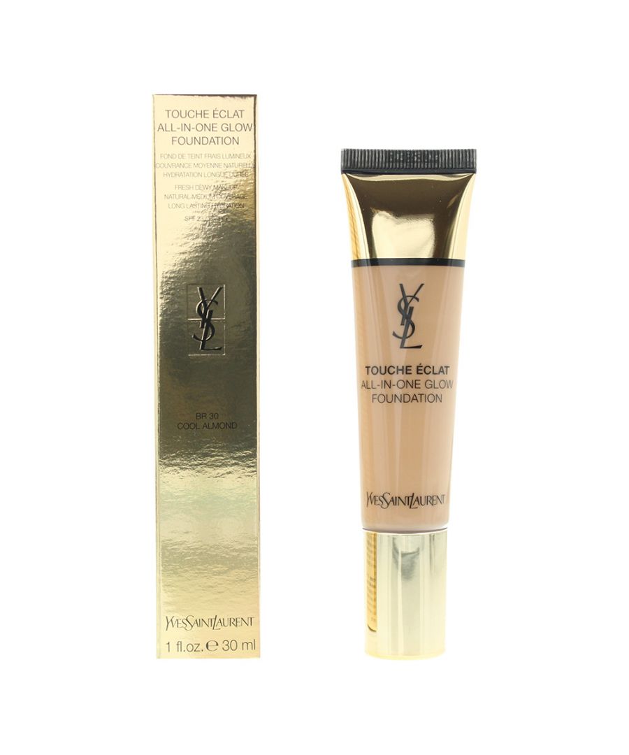 Image for Yves Saint Laurent Touche Éclat All In One Glow BR30 Cool Almond Foundation Spf 23 30ml