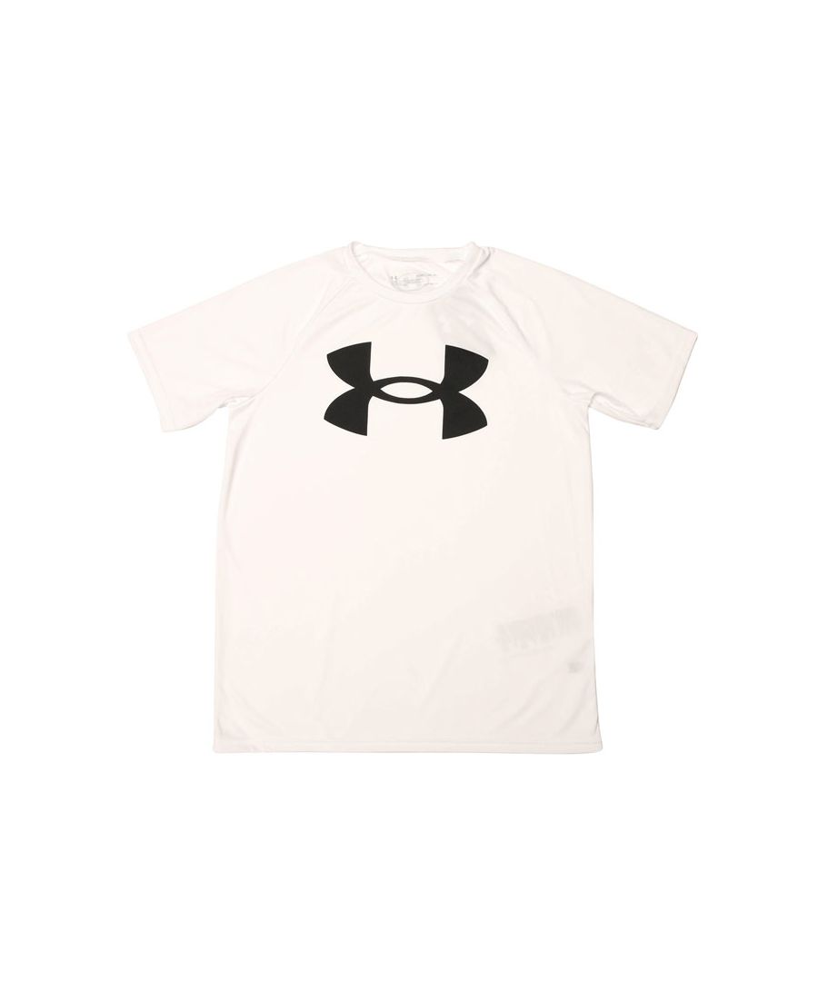 Image for Boy's Under Armour Junior UA Tech Big Logo T-Shirt in White