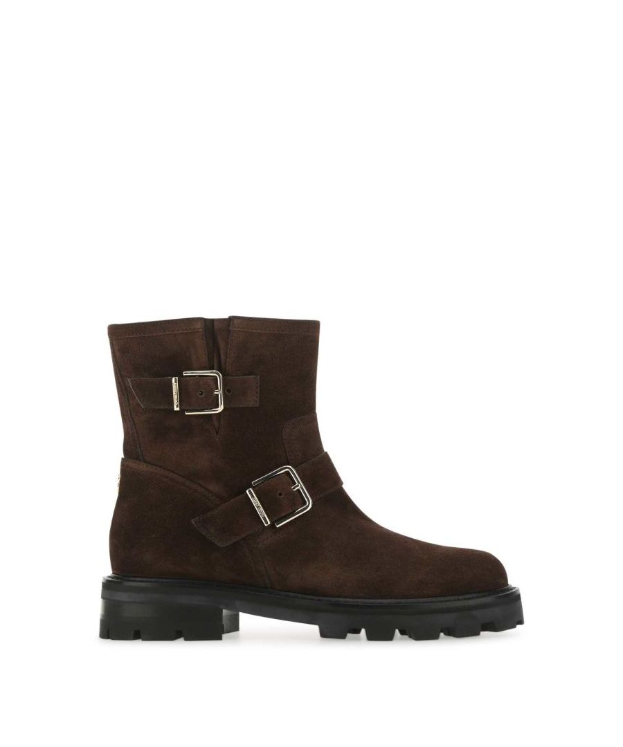Chocolate suede Youth II ankle boots