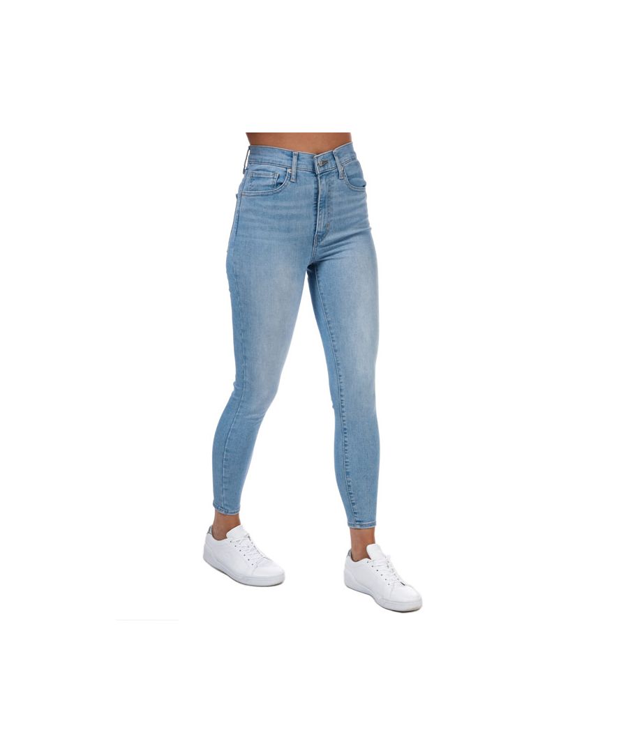 Women's Levi's Mile High Super Skinny Jeans in light blue.- Classic 5 pocket styling.- Zip fly and button fastening.- Ultra high rise with a super sleek silhouette.- Extreme stretch.- Midweight.- Levi's woven red tab to back pocket.- Branded waist patch. - Skinny fit.- 74% Cotton  15% Lyocell  6% Polyester  5% Elastane. Machine wash at 30 degrees.- Ref: 227910110