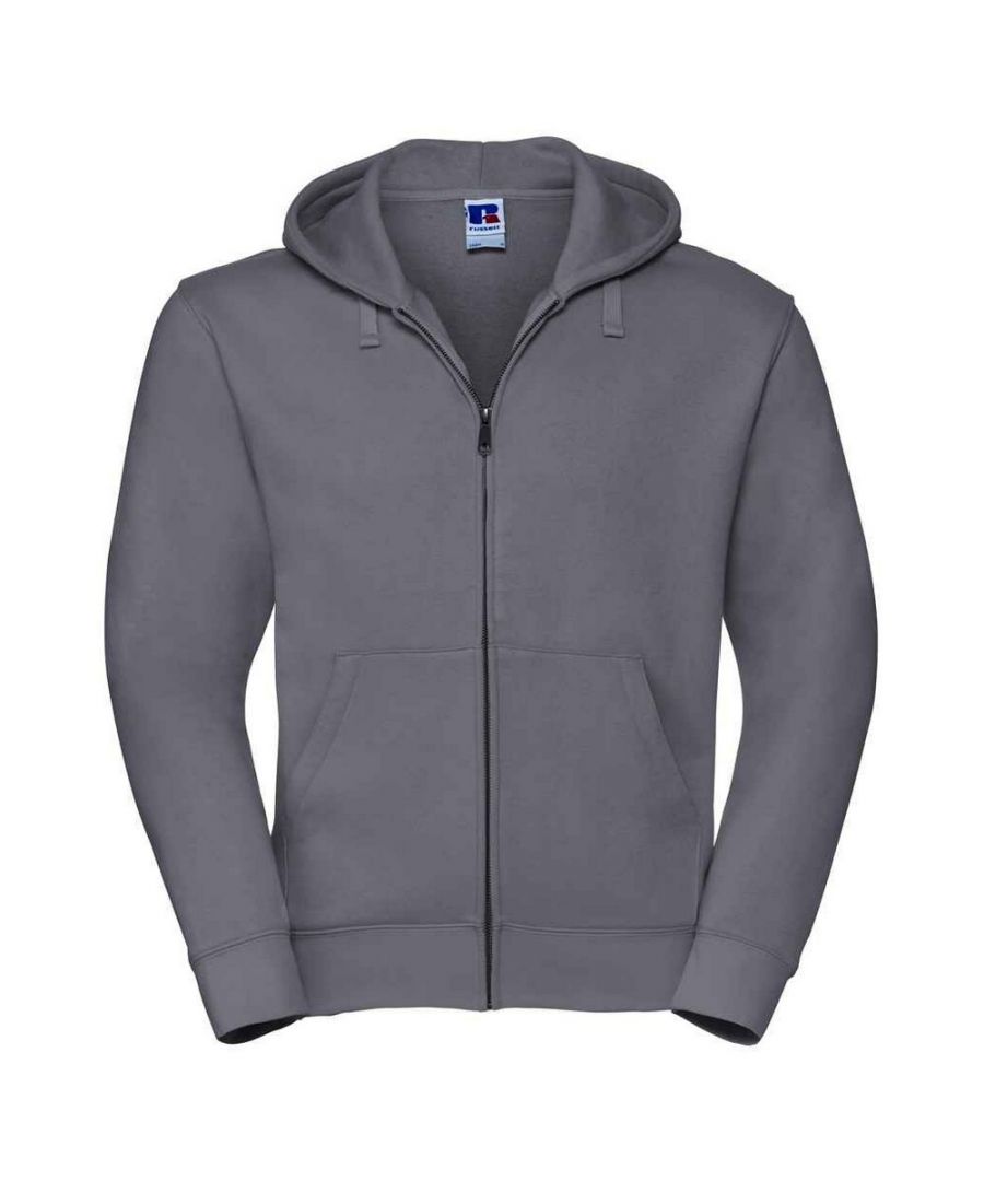 Russell Athletic Mens Authentic Hooded Sweatshirt (Convoy Grey) - Dark Grey - Size 4Xl
