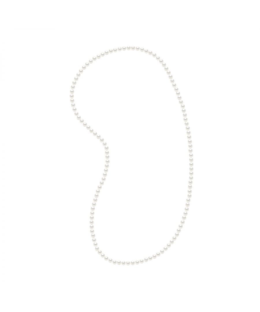 Necklace ou Double Rang Opera true Cultured Freshwater Pearls Blanches and Rondes 6-7 mm - 0,24 in - Natural White Color Length 80 cm , 31,5 in - Our jewellery is made in France and will be delivered in a gift box accompanied by a Certificate of Authenticity and International Warranty