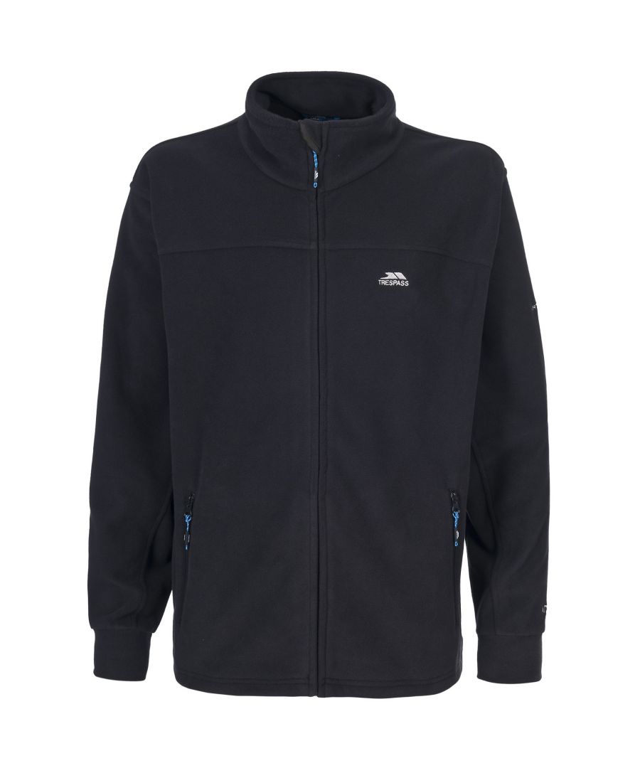 Mens fleece jacket. 300gsm Airtrap fleece to trap and hold onto body heat. Sueded fleece. 2 zip pockets. Drawcord at hem. Full length zip. 100% Polyester sueded fleece.