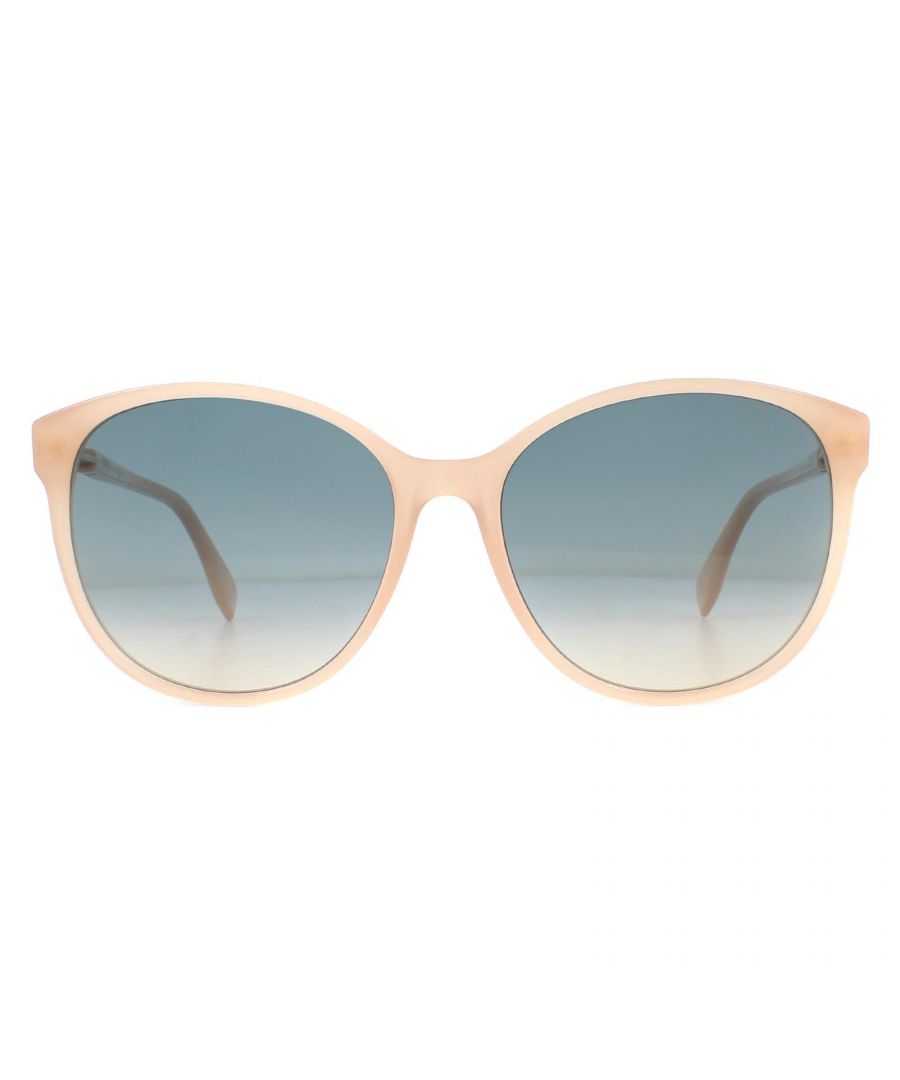 Fendi Sunglasses FF0412S FWM/I4 Nude Blue Polarized are an oversized round style for women. They're ultra chic and super comfy for all day wear thanks to the lightweight frame. Fendi branding is presented on each temple.