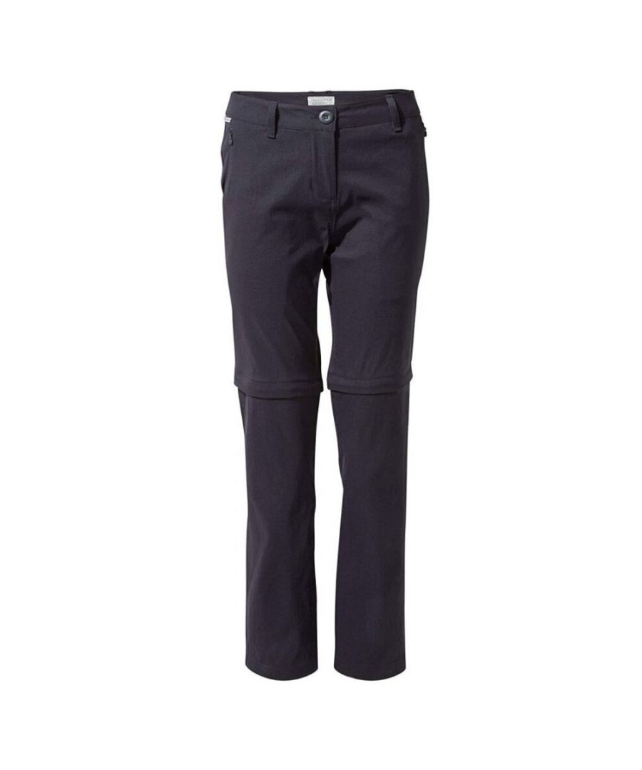 Craghoppers Womens/Ladies Kiwi Pro II Convertible Trousers (Dark Navy) - Size 12 Long