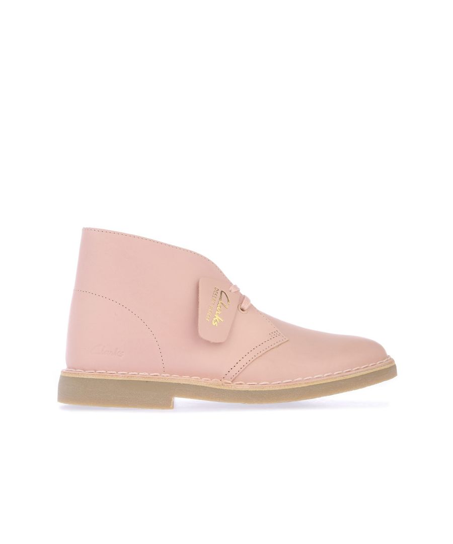 Image for Women's Clarks Desert Boot 2 Leather Boots in Pink