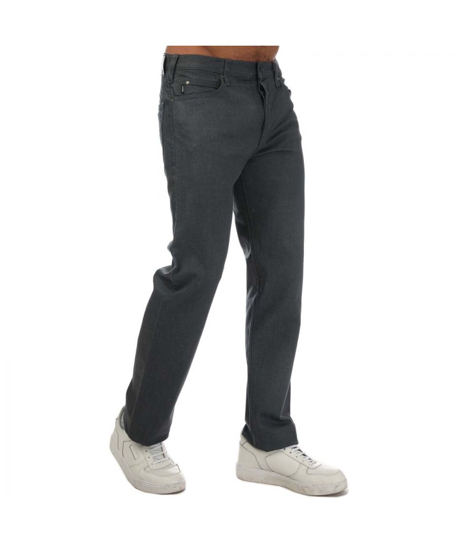 Armani J21 jeans met normale pasvorm voor heren, grijs