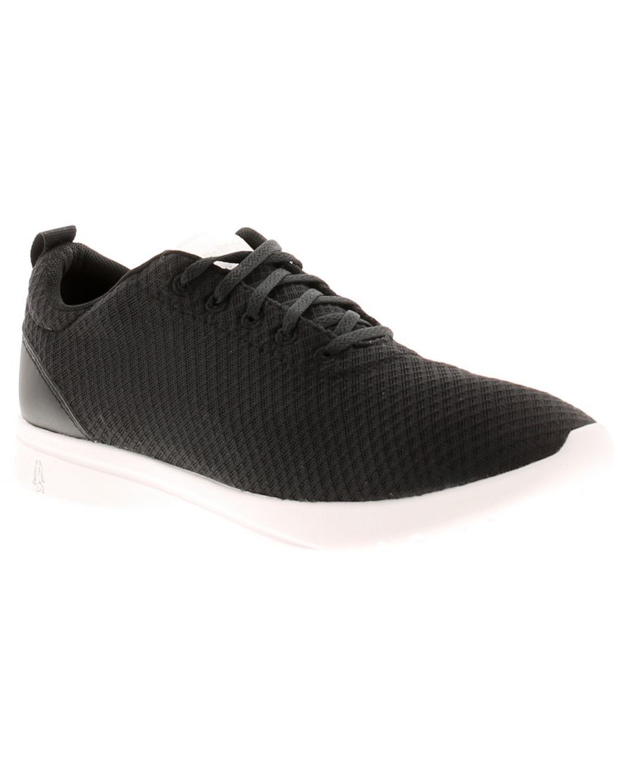 Hush Puppies Good Lace Up 2.0 Womens Trainers Black/Black. Fabric Upper. Fabric Lining. Synthetic Sole. Ladies Womans Biodewix Bounce Nyzm Recycled Biobevel Tie Up Casual Comfort.
