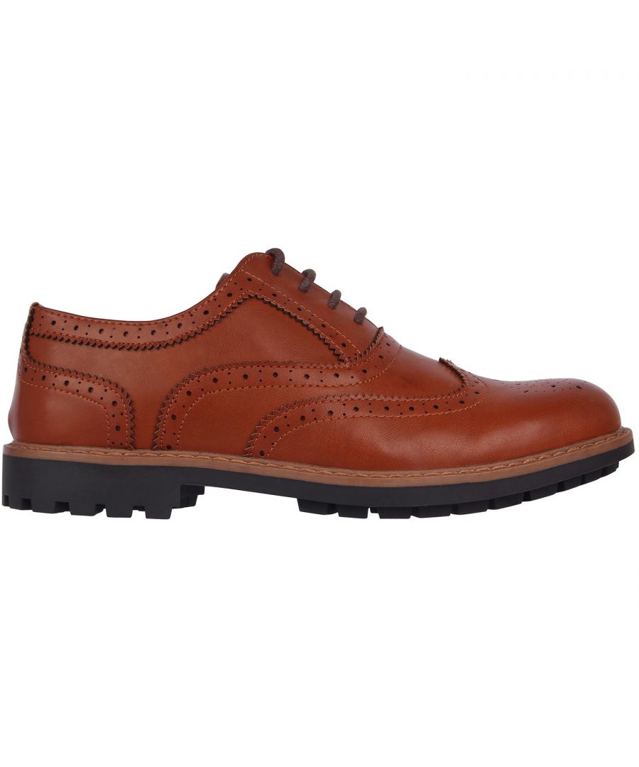 Giorgio  Webster Mens Brogues Formal Shoes - Brown - Size UK 8