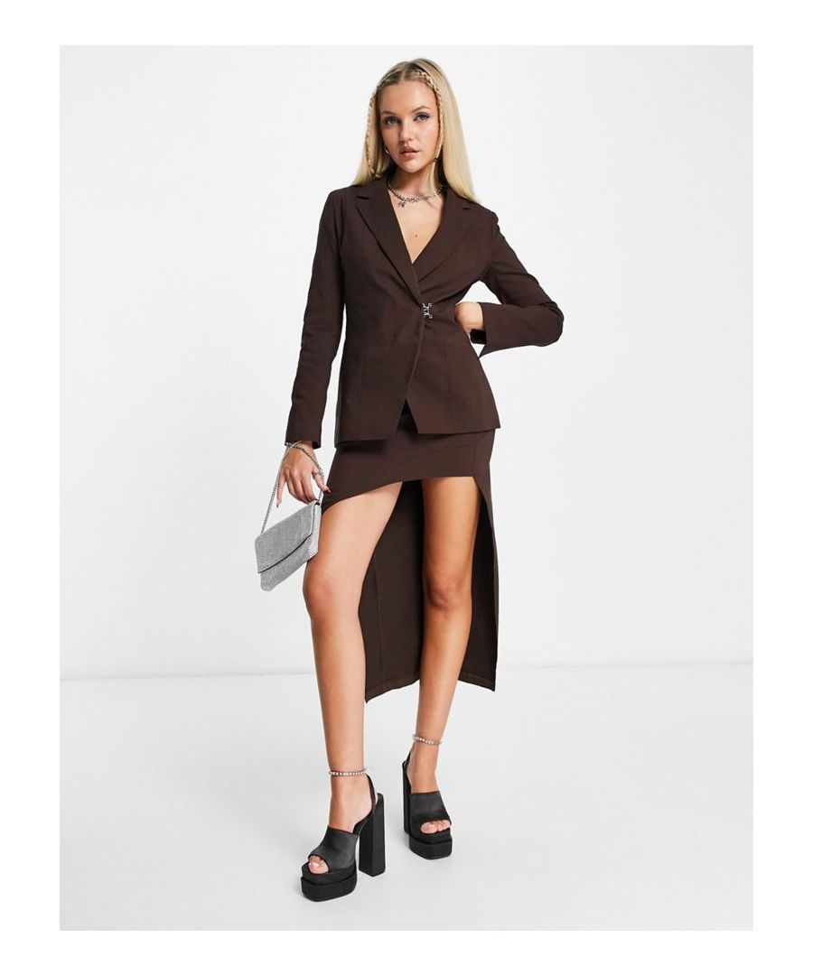 Skirts by Collusion Exclusive to ASOS Blazer sold separately High rise Asymmetrical hem Regular fit Sold By: Asos