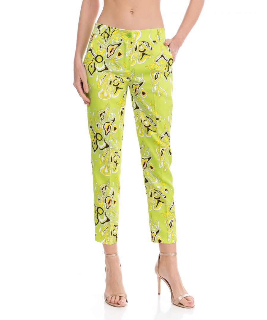 Image for Printed High Waist Pant with Pockets