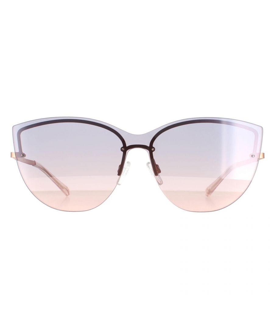 Ted Baker Rimless Womens Gold Blue Gradient TB1614 Sammy  TB1614 Sammy are a gorgeous rimless style crafted from lightweight metal. The silicone nose pads and plastic temple tips ensure all day comfort while Ted Baker's logo embellishes the slim metal temples for brand authenticity.