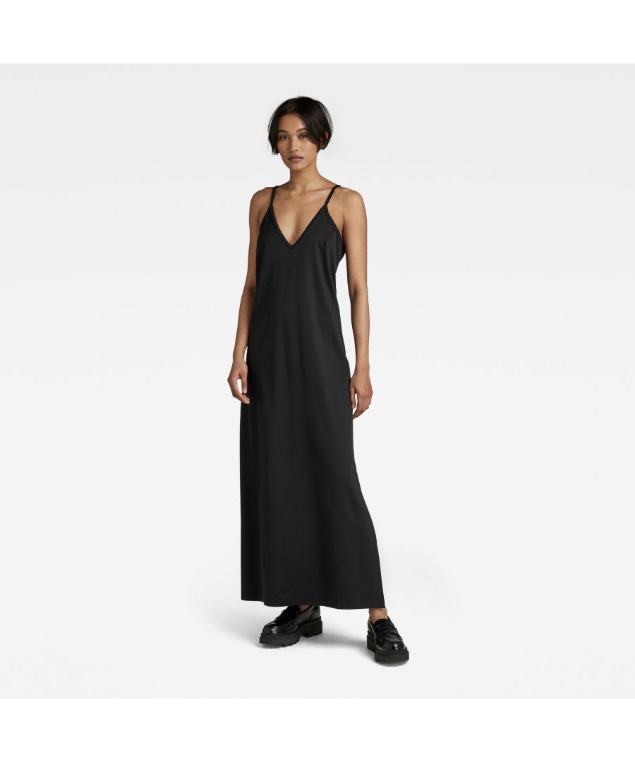 Women's Slip Dress Loose|Black|XS