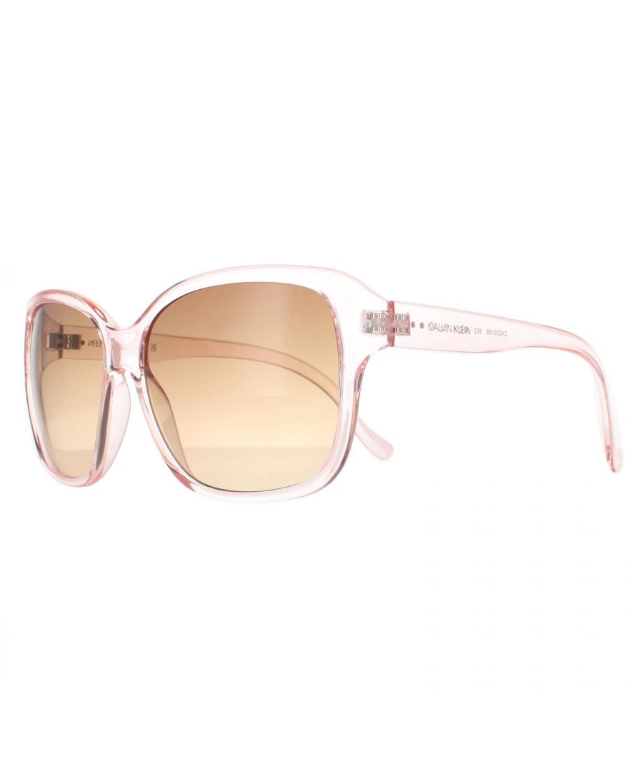Calvin Klein Butterfly Womens Crystal Rose Brown Gradient CK20518S - Pink - One Size