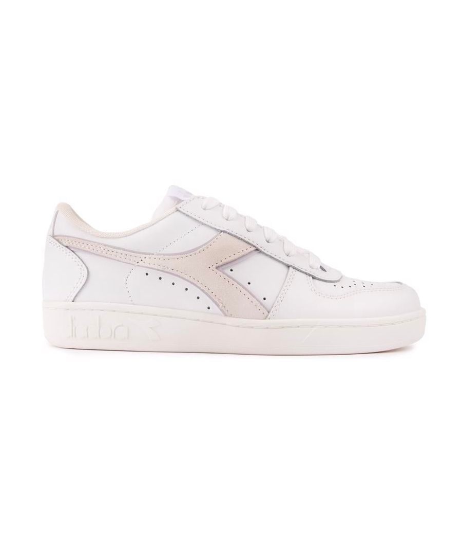 Diadora Womens Magic Basket Low Trainers - White - Size UK 6