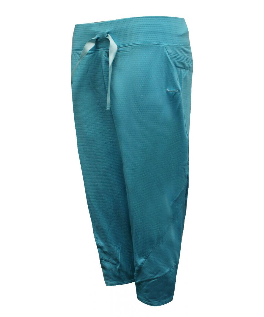 Nike Fit Dance Knit Womens Capri Pants Training Gym Aqua 212702 470 Z41A