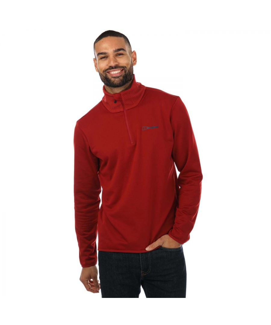 Berghaus Mens Keppla Half Zip Fleece in Red - Size X-Small