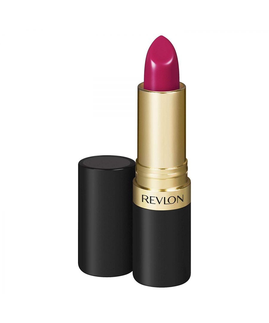 The Revlon Super Lustrous lipstick is packed with vitamins and moisturizers that leave your lips soft and smooth. The lustrous lipstick seals in colour to define your lips. It's available in a variety of fashionable colours to fit every mood and outfit. Exclusive LiquiSilk formula with mega-moisturizers seals in colour and softness. Silky-smooth, creamy texture.