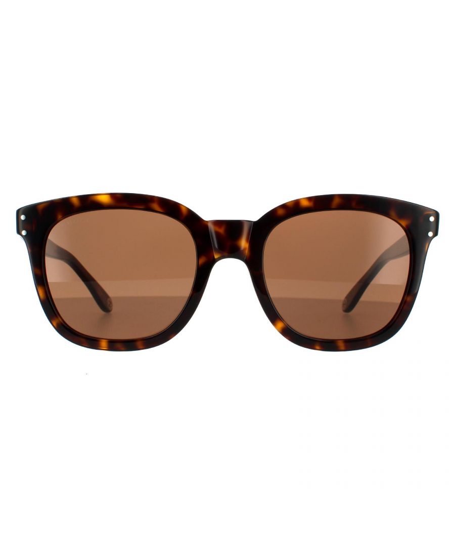 Dunhill Sunglasses SDH014 748P Matt Dark Havana Brown Polarized 