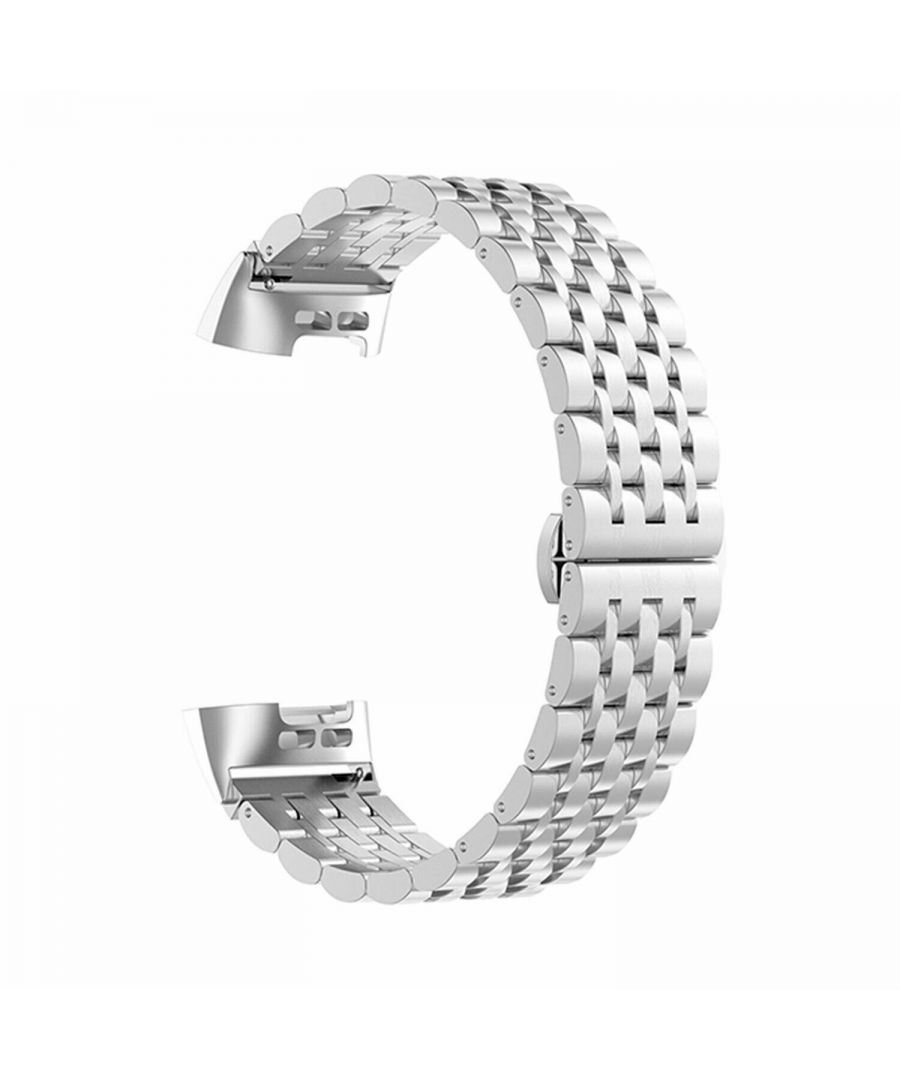 Aquarius Metal Stainless Steel Replacement Strap Band for Fitbit Charge 3, Silver  Luxurious Business style Metal loop band for Fitbit Charge 3 Advanced Fitness Tracker. It is a perfect companion mixed with fashion, nobility, elegance for Fitbit Charge 3 Special Edition. Comes with an adapter on both ends, super easy and direct installation and removal, locks onto Fitbit Charge 3 smartwatch interface precisely and securely.  COMPATIBILITY: The stainless steel metal watchband specially designed for Fitbit Charge 2 (Tracker is NOT included), premium exquisite stainless steel with stylish, comfortable, durable, and elegance. PREMIUM MATERIAL: Fine workmanship of stainless steel ensuring its toughness and durability in use. The polished surface brings you a strong sense of high-class quality and elegance. Compared to rubber bands, this stainless steel watch band has better breathability and prevents you from allergy. ADJUSTABLE BAND LENGTH: The watch band comes with a free watch link remover tool which makes it easy to adjust the band length to your wrist. Fit for most wrists. Perfect for gifting, Gifts for Men, Gifts for women, Christmas, Valentine's Day, Mother's Day, Father's Day, Birthdays, Anniversaries, etc.  Key Features : Luxurious Business style Metal band for Fitbit Charge 3 Advanced Fitness Tracker. It is a perfect companion mixed with fashion, nobility, elegance for Fitbit Charge 3 Special Edition. Comes with an adapter on both ends, super easy and direct installation, and removal. Locks onto Fitbit Charge 3 smartwatch interface precisely and securely. Available Colors: Black, Silver, Gold, Rose Gold  Product Specifications : Brand: Aquarius Material: Metal Available Colors : Black, Silver, Gold, Rose Gold Product Dimension : 10x5x1cm Package Dimension : 10x5x2cm  Package Includes : 1x Aquarius Aquarius Metal Loop Stainless Steel Replacement Watch Band for Fitbit Charge 3