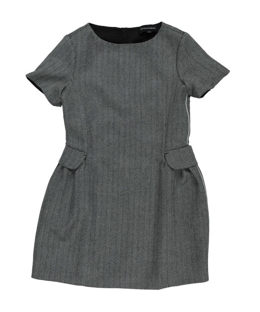 Image for Emporio Armani Girl Kids’ Virgin Wool Dress in Grey