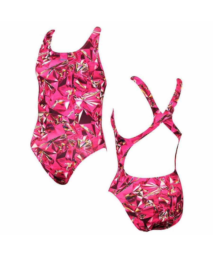 Maru Pacer Pack Jewel Womens Pink Swimming Costume - Size 6 UK