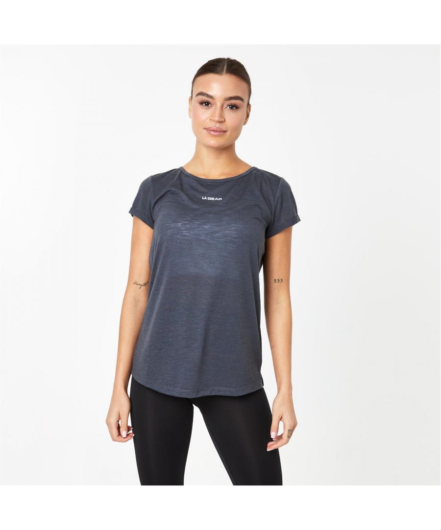 Image for LA Gear Women Loose T-Shirt Short Sleeve Round Neck Tee Top