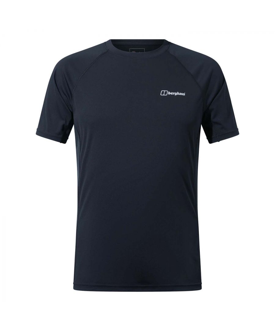 Berghaus Mens Trailblaze Short Sleeve Tech Tee in Black - Size Large