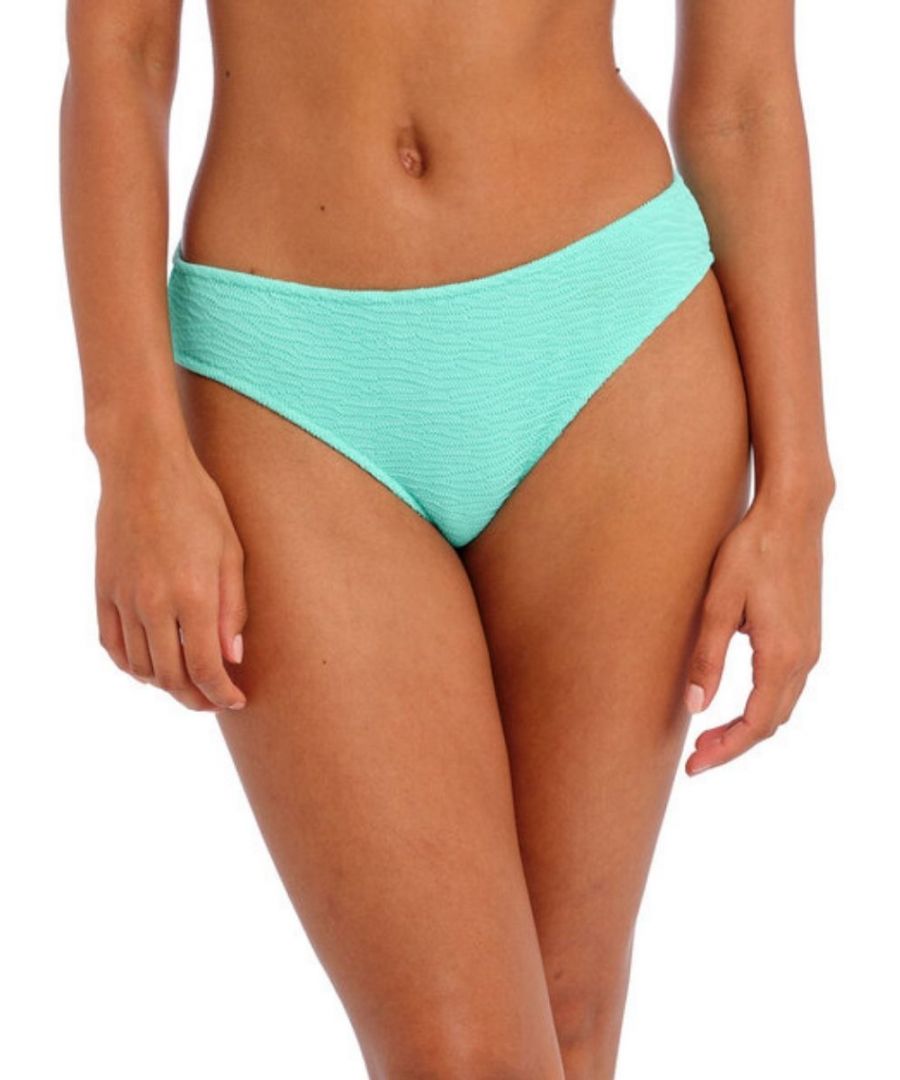 Freya Womens Ibiza Waves Bikini Brief - Blue Polyamide - Size Small