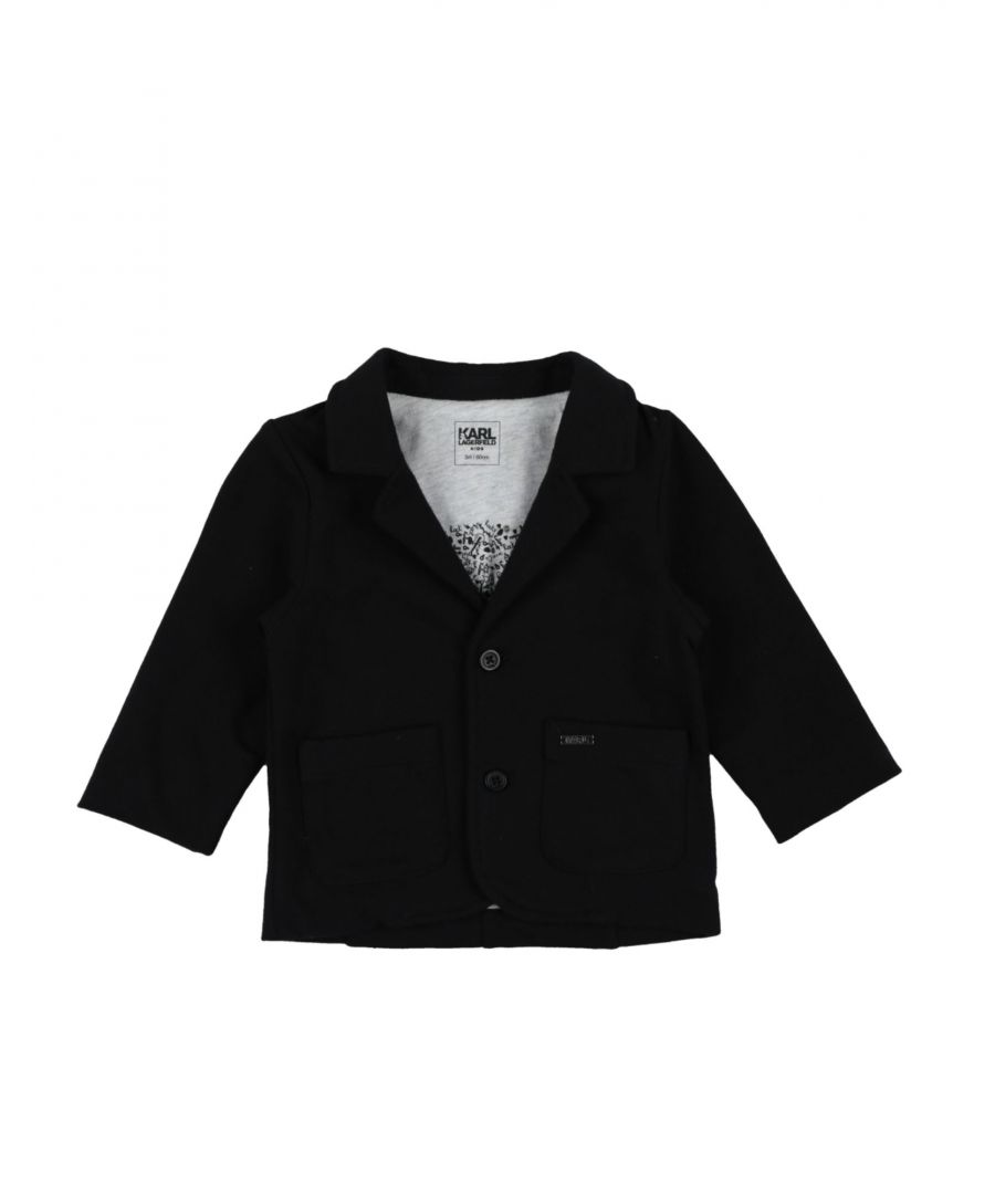 jersey, logo, basic solid colour, multipockets, button closing, lapel collar, single-breasted , long sleeves, fully lined, wash at 30° c, do not dry clean, iron at 110° c max, do not bleach, do not tumble dry, stretch, single-breasted jacket