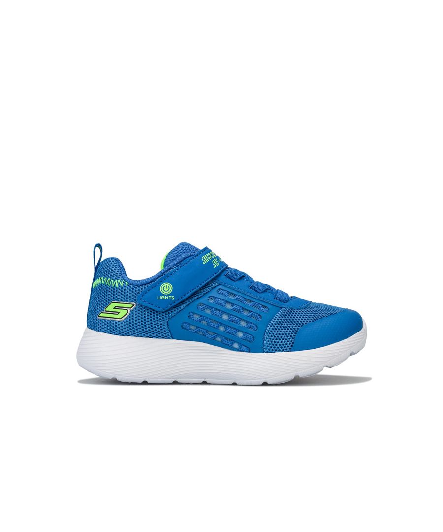 Image for Boys' Skechers Infant Dyna Lights Trainers in Blue
