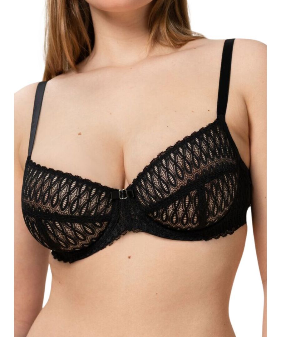 Triumph Womens Aura Spotlight Bra - Black Polyamide - Size 30G