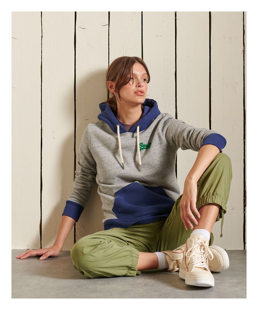 Image for SUPERDRY Vintage Logo American Classic Colour Block Hoodie