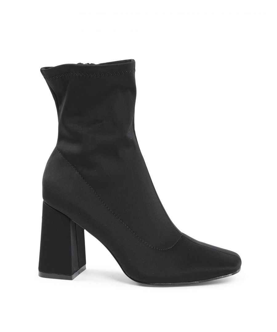 versace 1969 abbigliamento sportivo srl milano italia 19v69 womens ankle boot black hf005 nero fabric - size uk 5