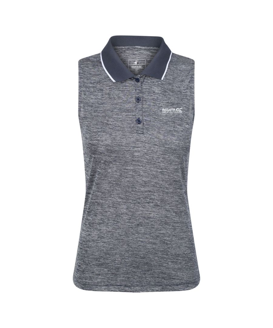 Regatta Womens/Ladies Tima II Sleeveless Polo Shirt (Navy) - Size 8 UK