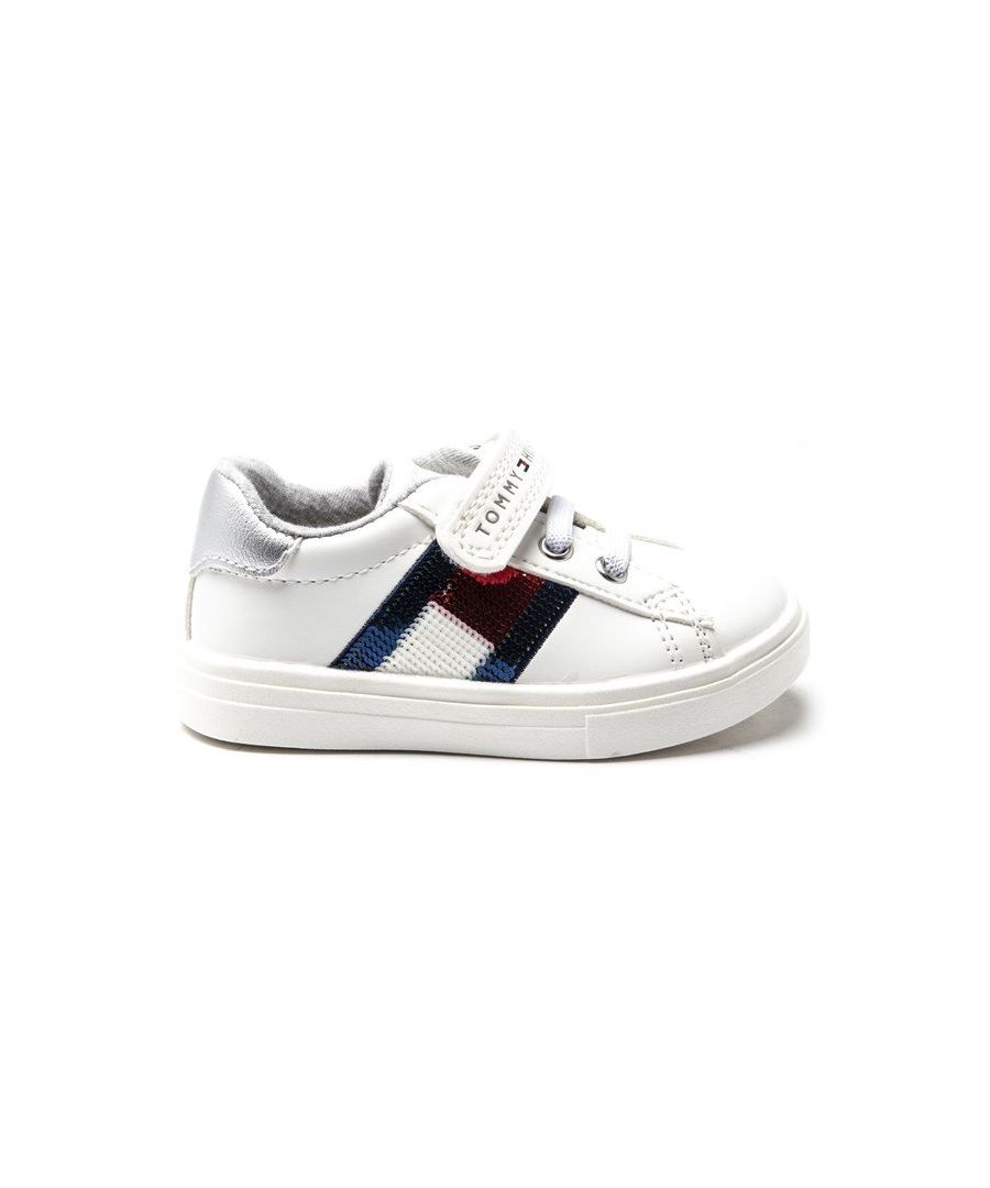Tommy Hilfiger Low-cut Lace Up/velcro Trainers White