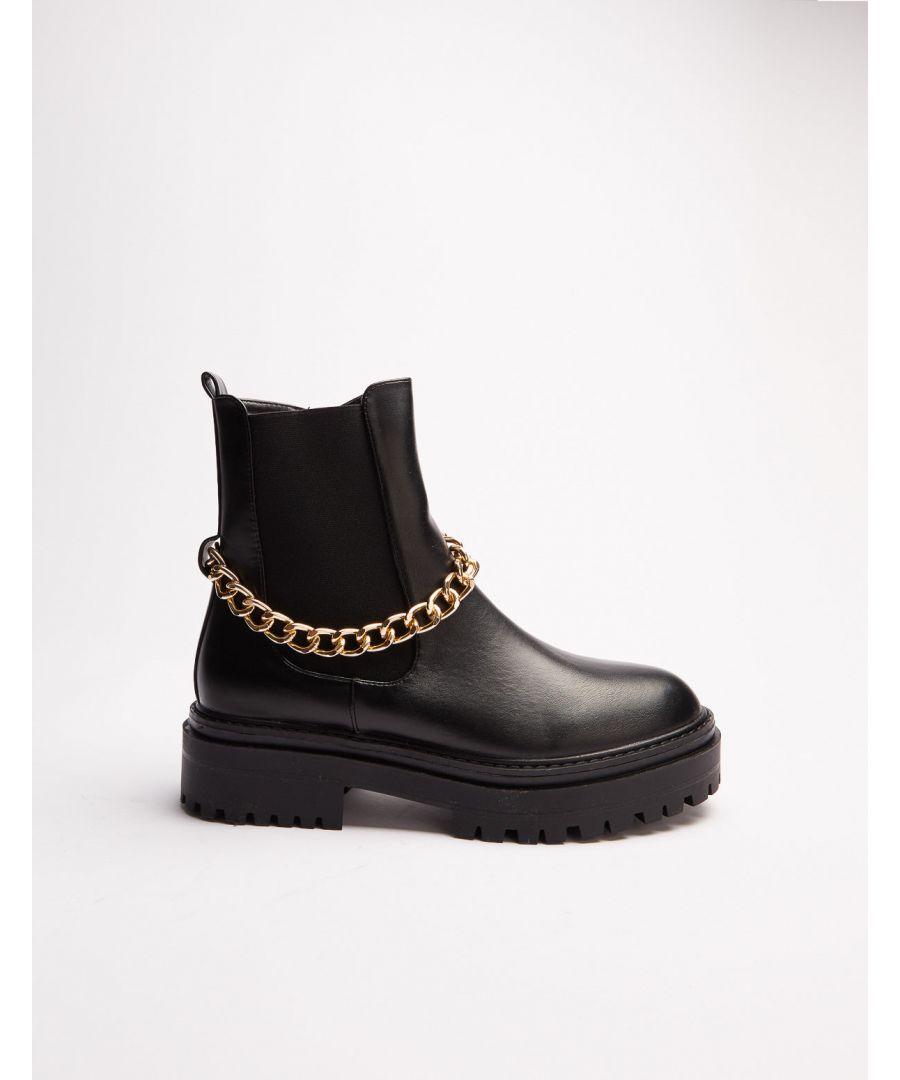 Image for VICKIE - Chain Detail Ankle Boot