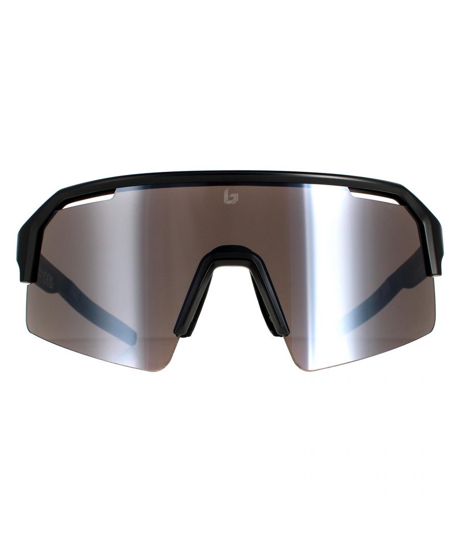 Bolle Shield Unisex Matte Black Volt Gun C-Shifter  Bolle are from the Bolle performance collection designed for cycling but good for all sports. They have a large shield style lens with extra ventilation.