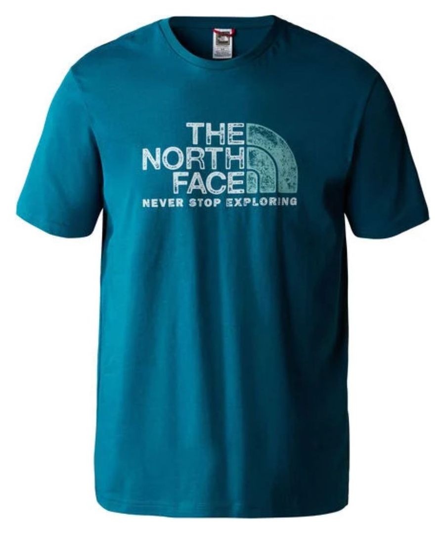 The North Face Mens Short Sleeve T Shirt In Blue Cotton - Size 2XL