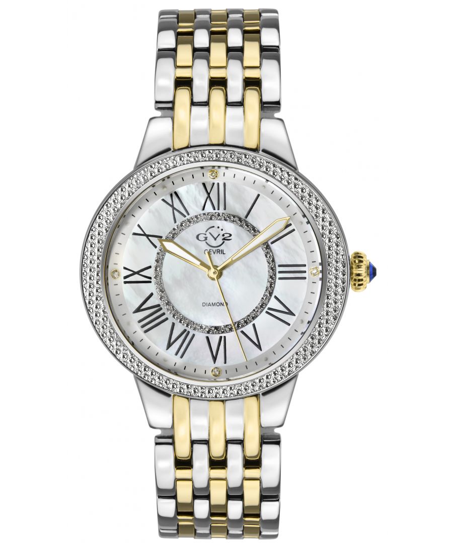 Image for GV2 Astor II Women's Mother of Pearl Dial 2 Tone YG Watch