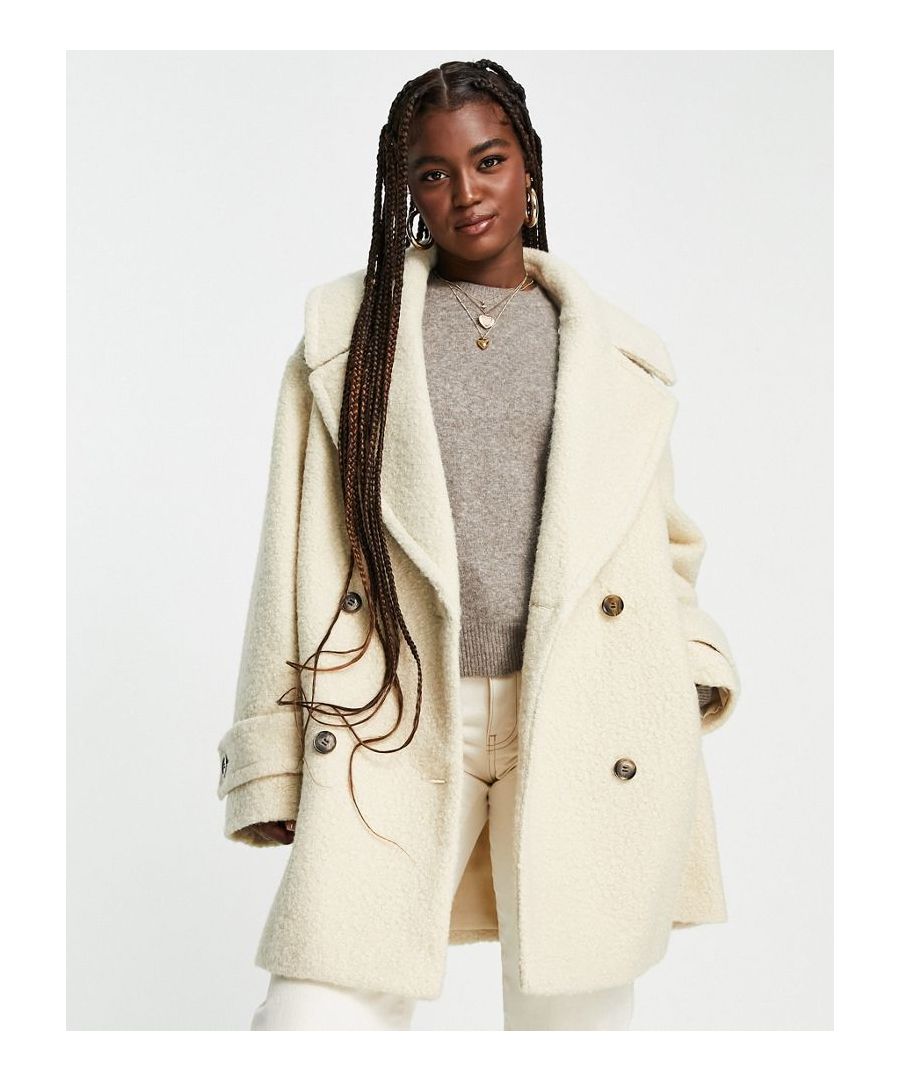 Coats & Jackets by ASOS DESIGN That new-coat feeling Notch collar Two-button fastening Side pockets Relaxed fit  Sold By: Asos
