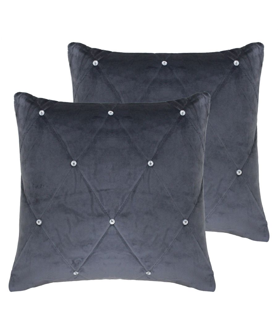 Image for New Diamante Cushions (Twin Pack)