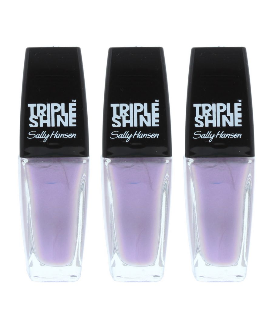 Sally Hansen Womens Triple Shine Nail Polish 10ml - 140 Dramma Sheen x 3 - NA - One Size