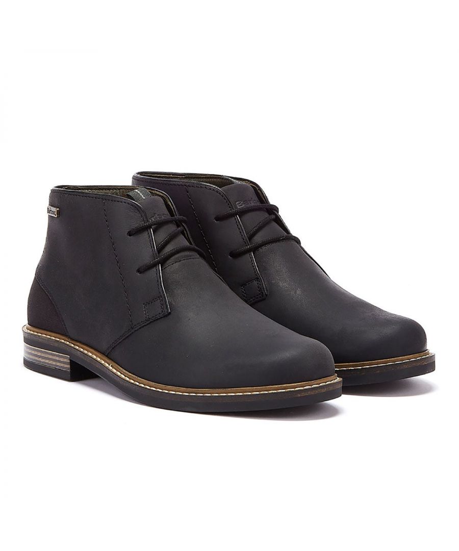 The Black Barbour Readhead is both tough and stylish in look and appeal, created with soft leather with a textile quarterback. These boots can be worn on a night out for the Mr Cool look.