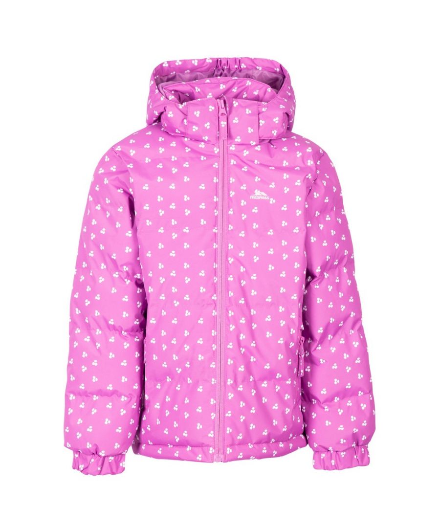 Design: Dotted, Logo. Fabric Zip Pull. Cuff: Elasticated, Fitted. Neckline: Hooded. Sleeve-Type: Long-Sleeved. Hood Features: Grown On Hood. Pockets: 2 Side Pockets, Zip. Fastening: Full Zip. Hem: Fitted.