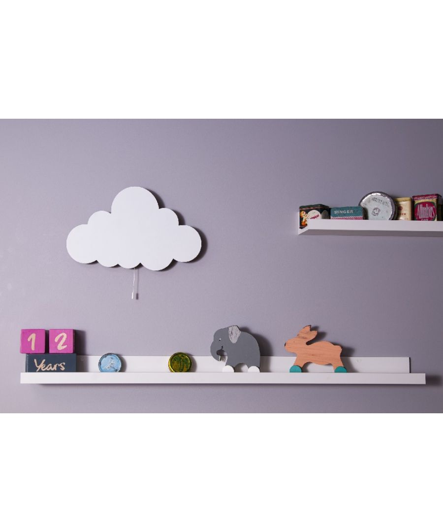 This Wall Lamp is the perfect solution to illuminate with your child's bedroom. Thanks to its design, the sleeping area is ideal. Mounting kit included, easy to clean, easy to assemble. Color: White | Product Dimensions: W40xD3xH25 cm | Material: MDF | Wattage: 1 x LED Strip, Max 14,4 W, 600LM | Product Weight: 0,7 Kg | Bulb: Included| Packaging Weight: 1 Kg | Number of Boxes: 1 | Packaging Dimensions: 42x10x30 cm.