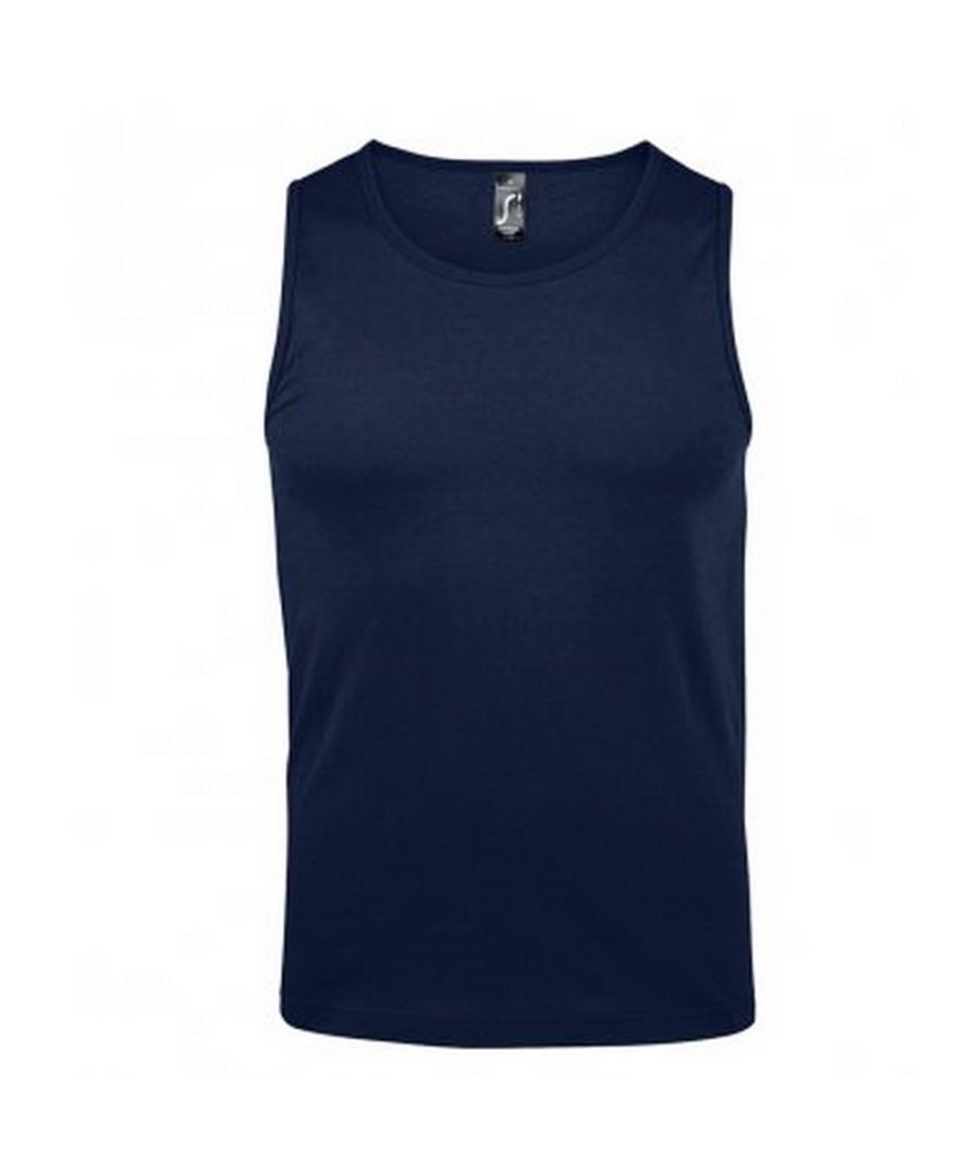 Image for SOLS Mens Justin Sleeveless Tank / Vest Top (French Navy)
