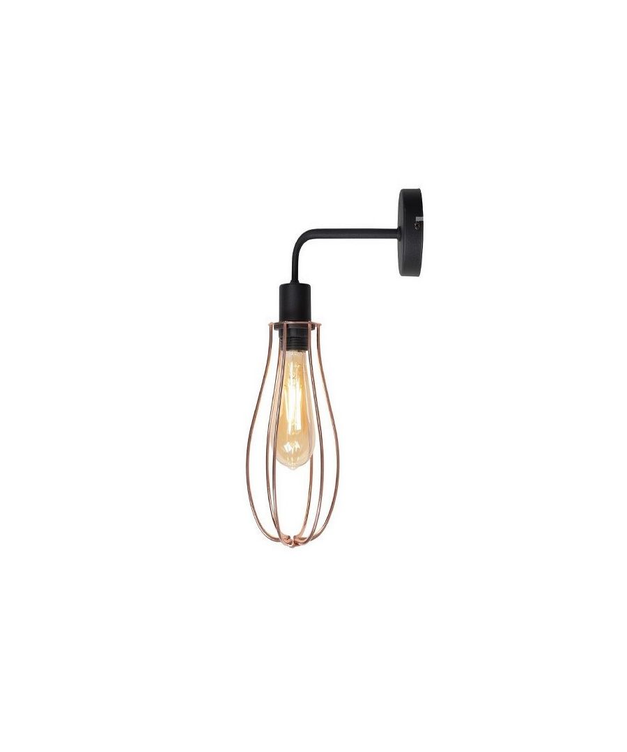This wall lamp is the perfect solution to illuminate your home or office with style. Thanks to its design, it is ideal for use in both the living and sleeping areas. It is easy to clean and easy to assemble (mounting kit is included). Color: Black | Product Dimensions: W13,5xD25xH34 cm | Material: Metal | Putere: 1 x E27, Max 60W | Product Weight: 0,45 Kg | Bulb: Not Included | Packaging Weight: 1,45 Kg | Number of Boxes: 1 | Packaging Dimensions: W35xD35xH18 cm.
