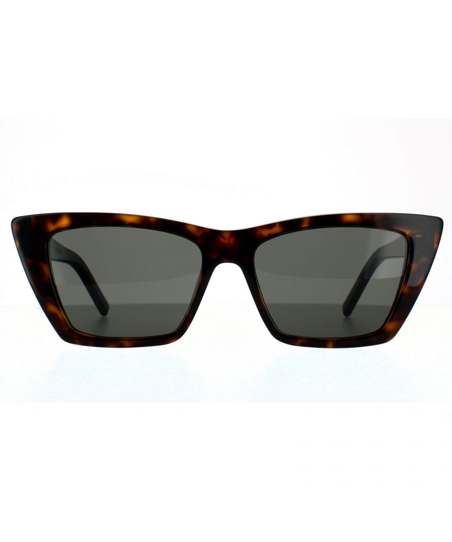 Image for Saint Laurent Cat Eye Womens Dark Havana  Grey  Sunglasses